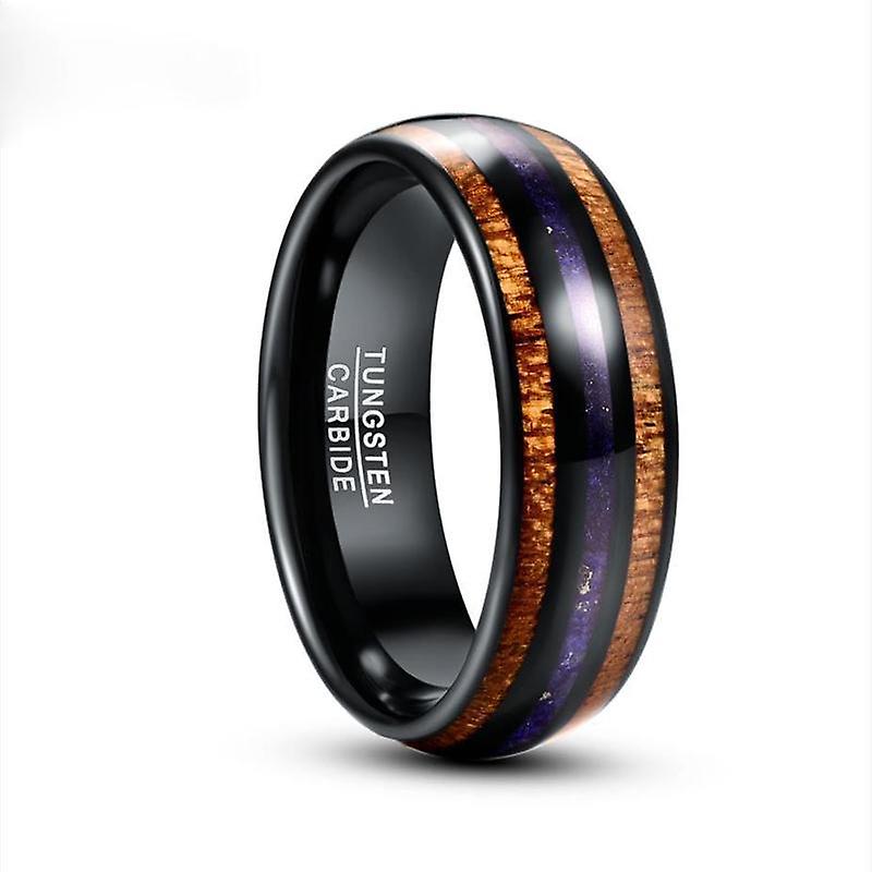 8mm Width Men's Tungsten Carbide Steel Ring