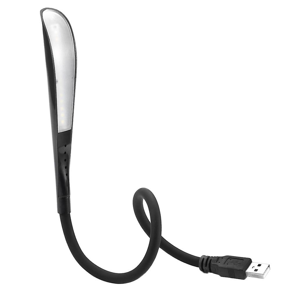 USB Reading Lamp Touch Switch LED Light for Keyboard Laptop PC black