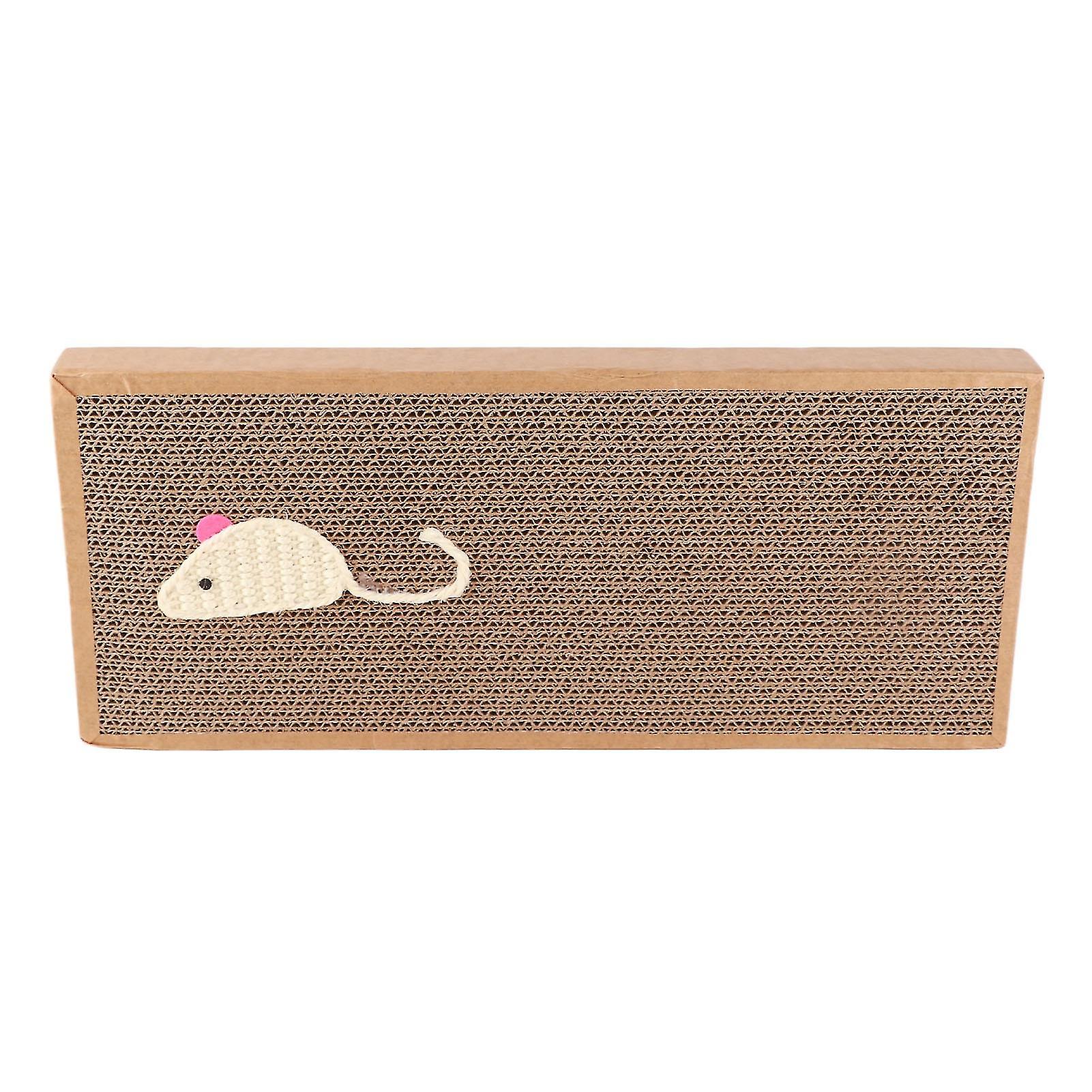 Cat Scratcher Pad Thicken Corrugated Paper Scratch Resistant Interactive Kitten Scratching Board Toy 
