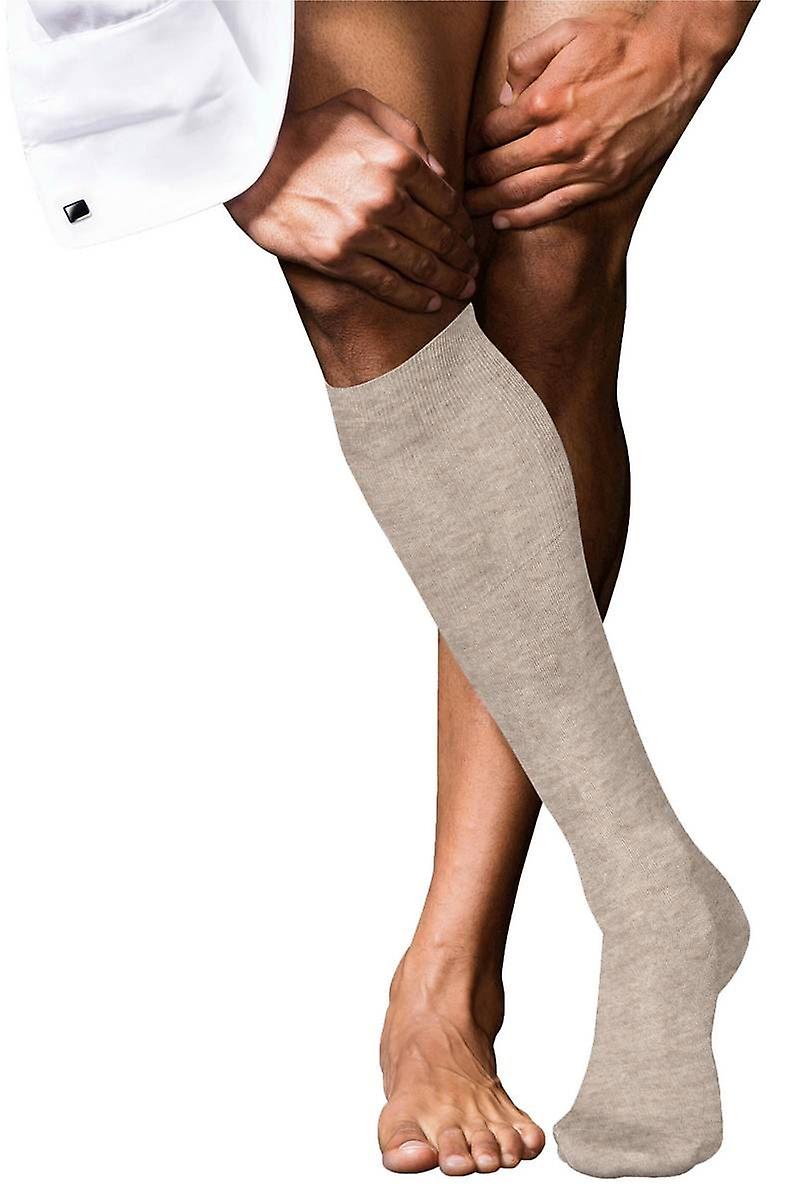 Falke No 9 Pure Fil d´Écosse Knee High Socks - Wheat Mel Beige