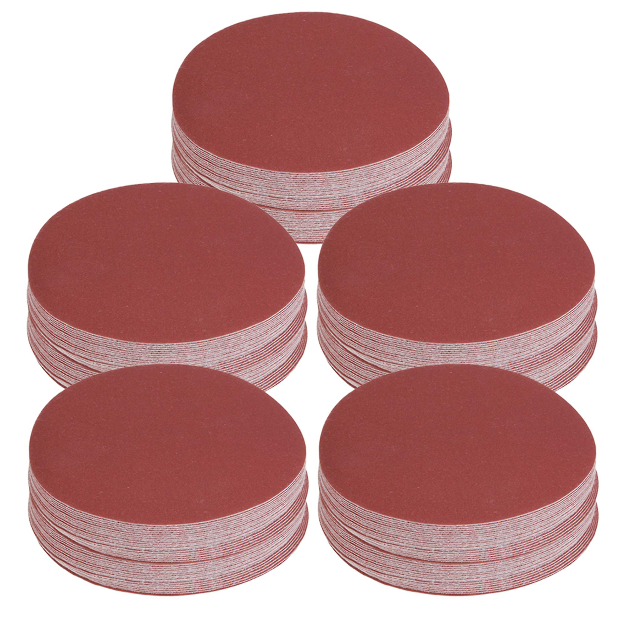 200Pcs 320Grit 320# 6 Inch Sanding Discs Hook Loop Sandpaper Sand Sheet