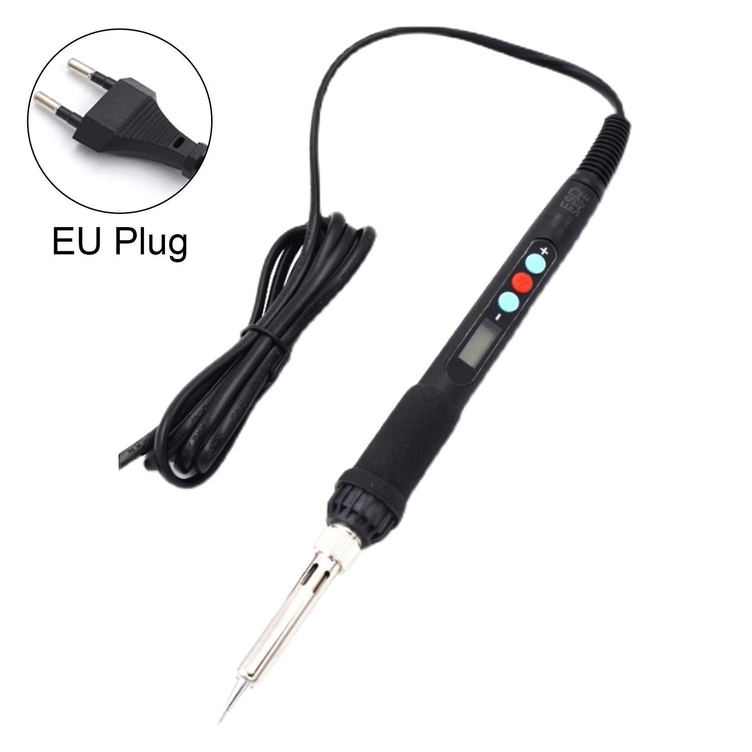 Soldering Tool LCD Display Fast Heating ABS Soldering Iron Tool with Silicone Protective Sleeve for 