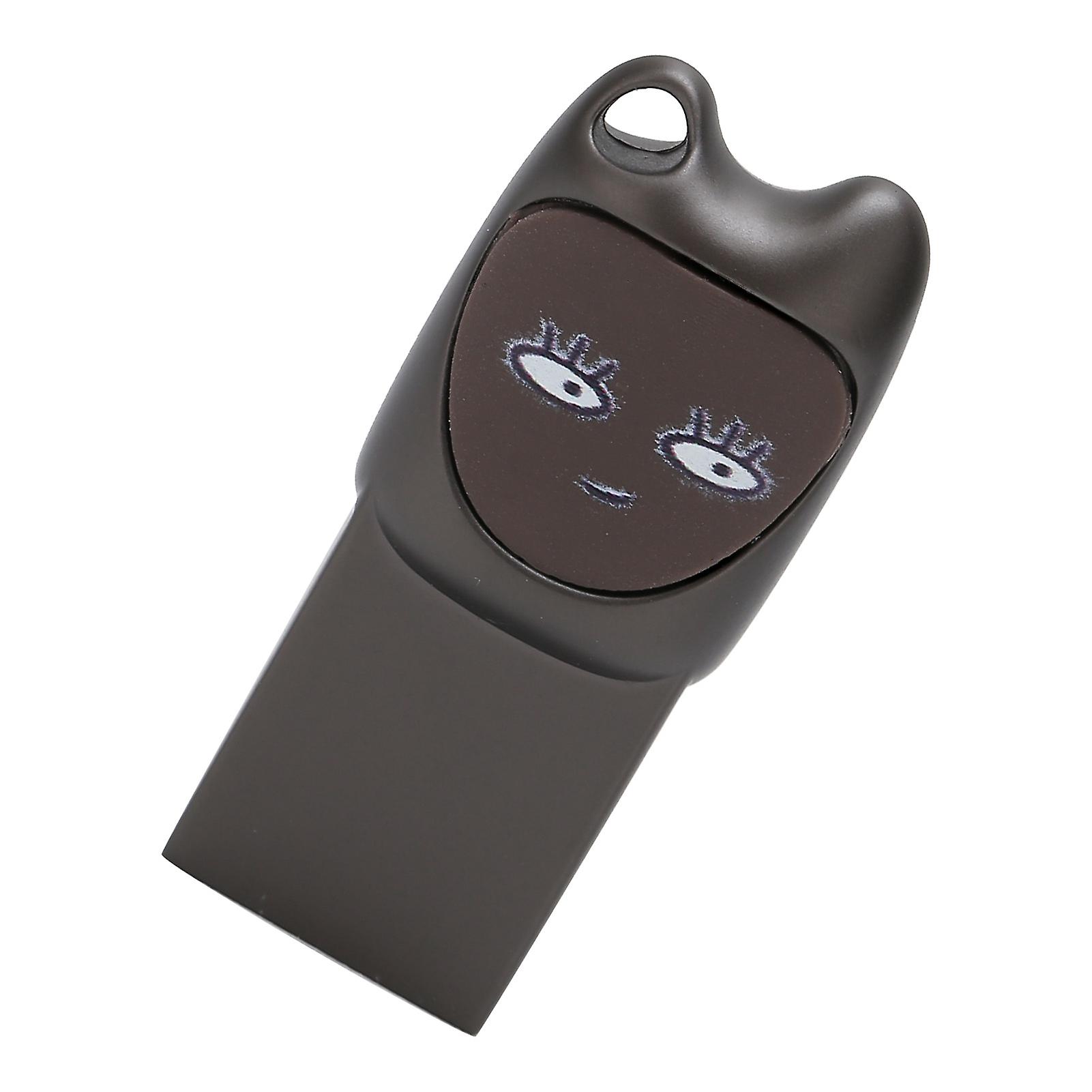 16GB Grey USB 2.0 Flash Drive with Adapter for Android & PC