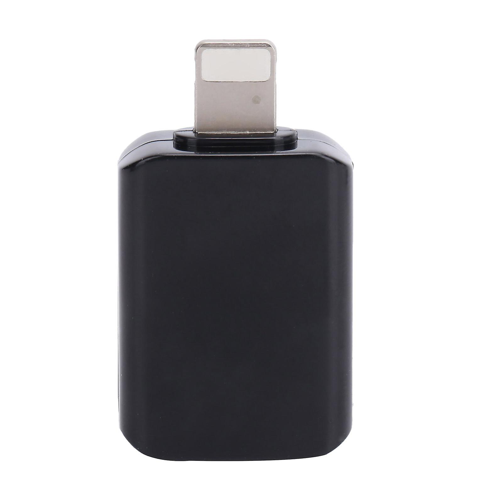 USB3.0 OTG Adapter for iOS - Fast Data Transfer, Reversible Design, Durable Black