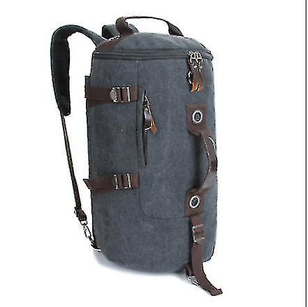 バックパックホットキャンバストラベルクライミングメンズポータブルバッググレー