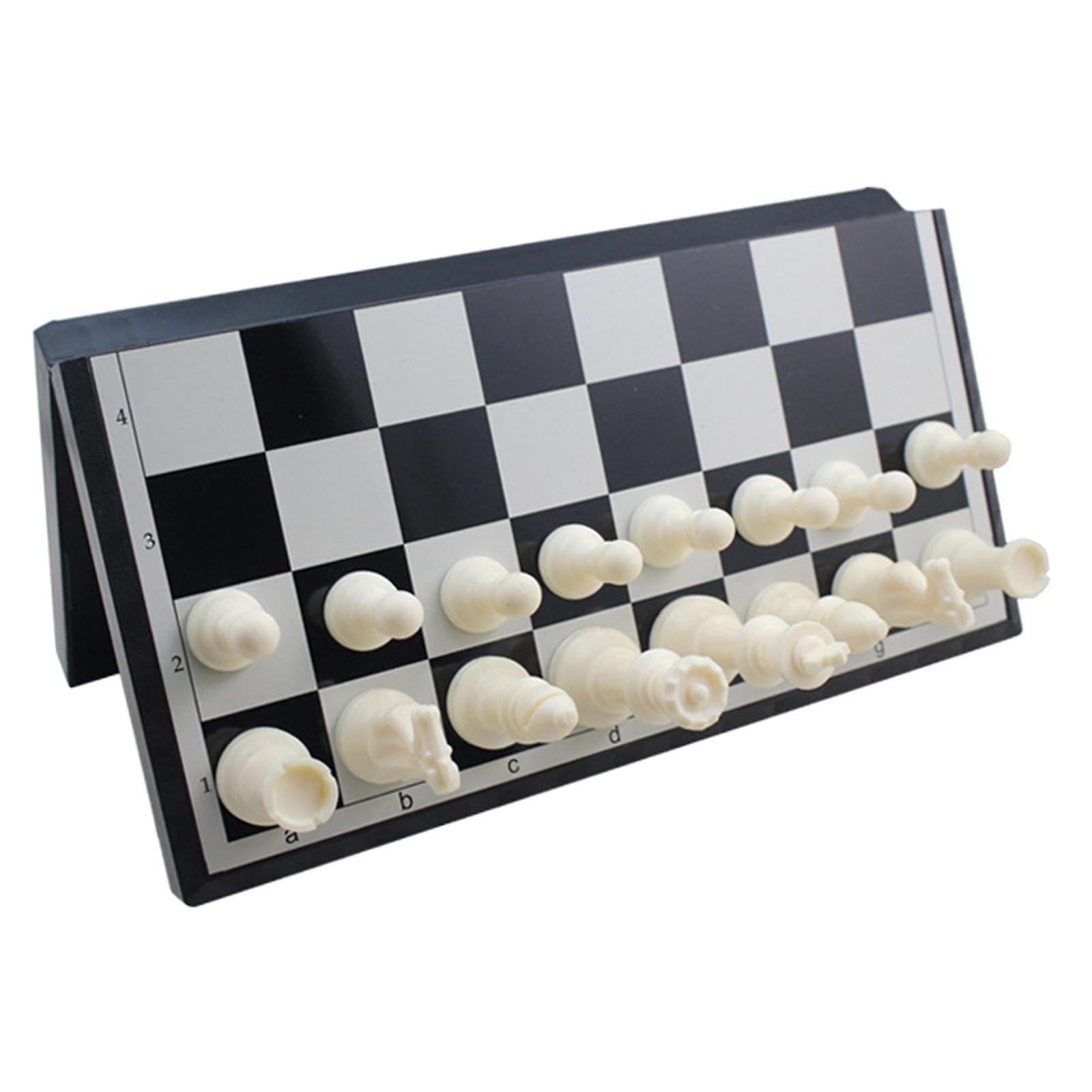 Magnetic Folding Chessboard Chess Board Chessman Set Portable Kids Game Toys