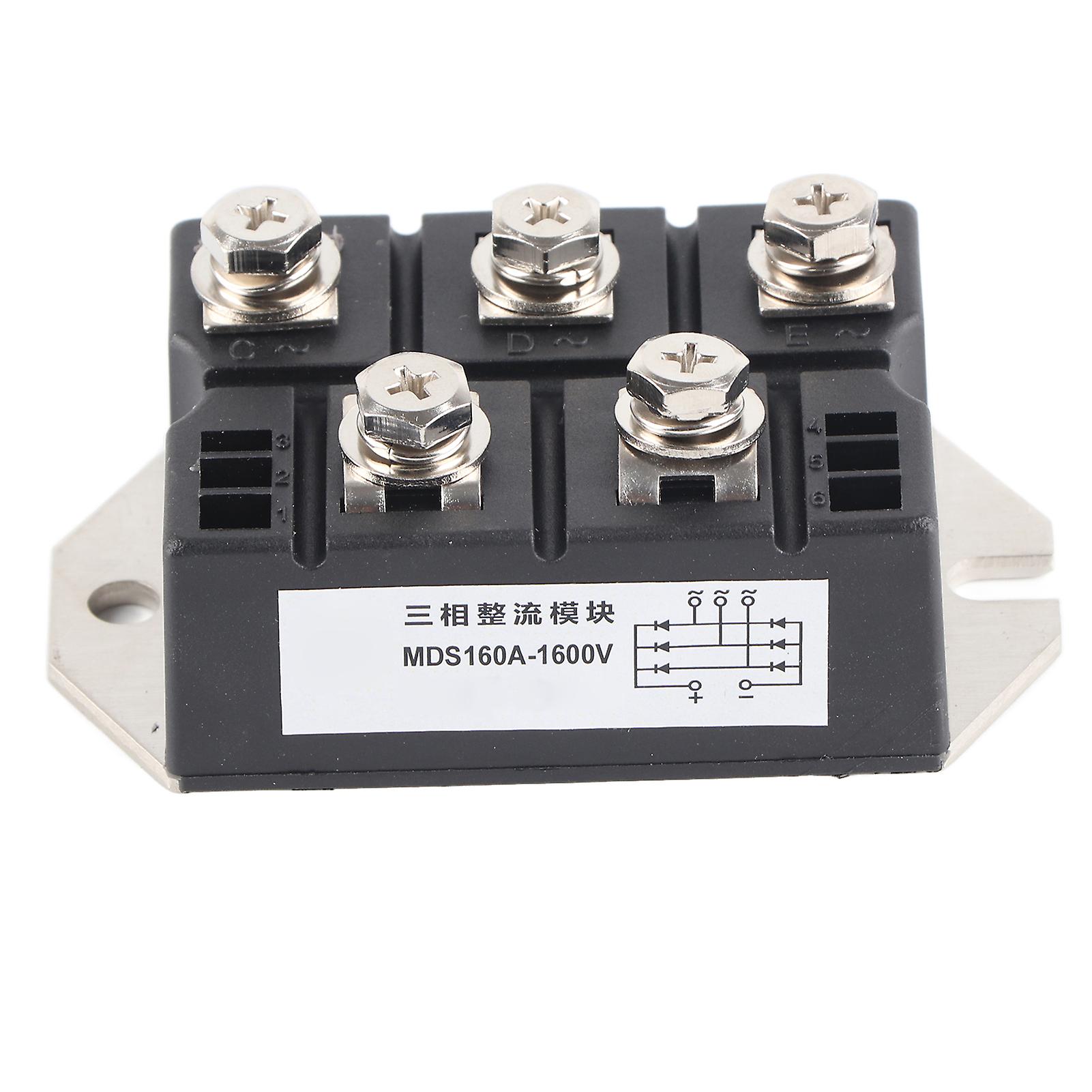 Diode Rectifier Power Module 3 Phase Bridge Rectifier 5 Terminals Copper Plate Heat Dissipation 1600V 160A