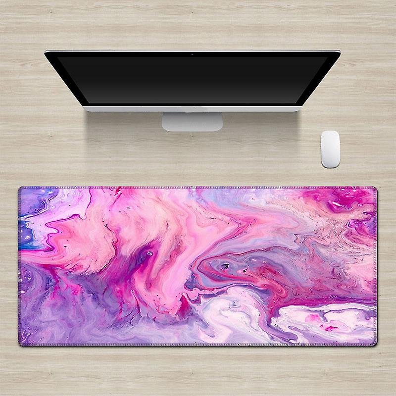 Desk Mat Prevent Slip Soft Wearable Thickened Decorative Large Mouse Pad for Office Computer Laptop Purple 