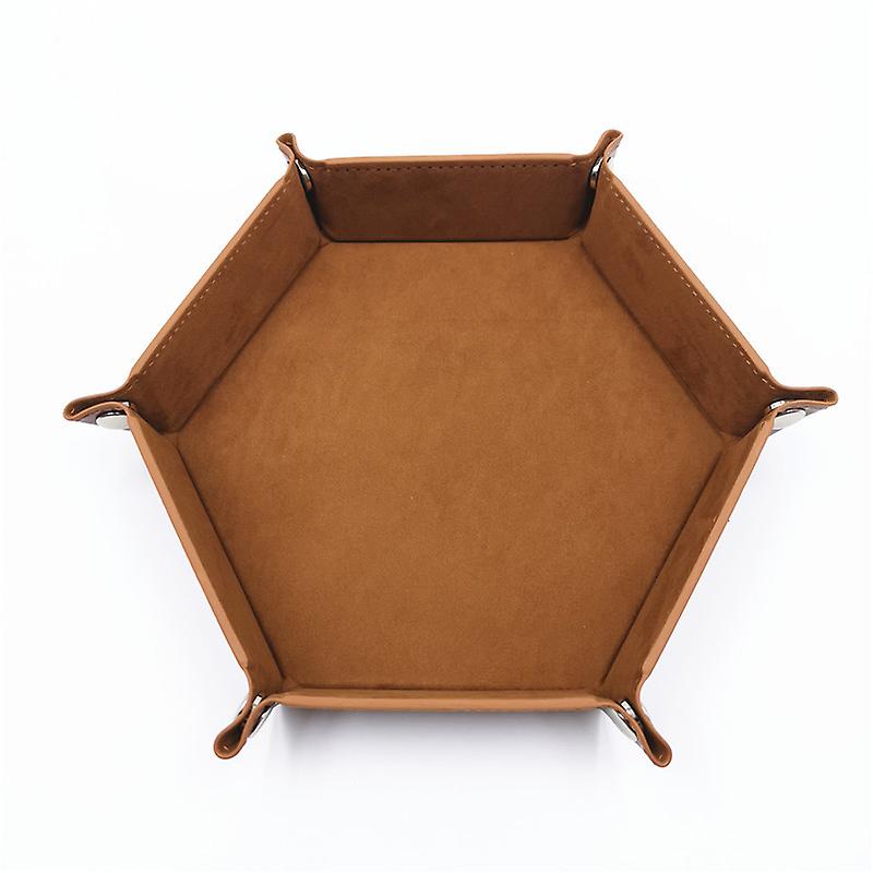 Dice Tray Foldable Metal Dice Rolling Tray Holder Storage Box for RPG DND Table Game Double Sided