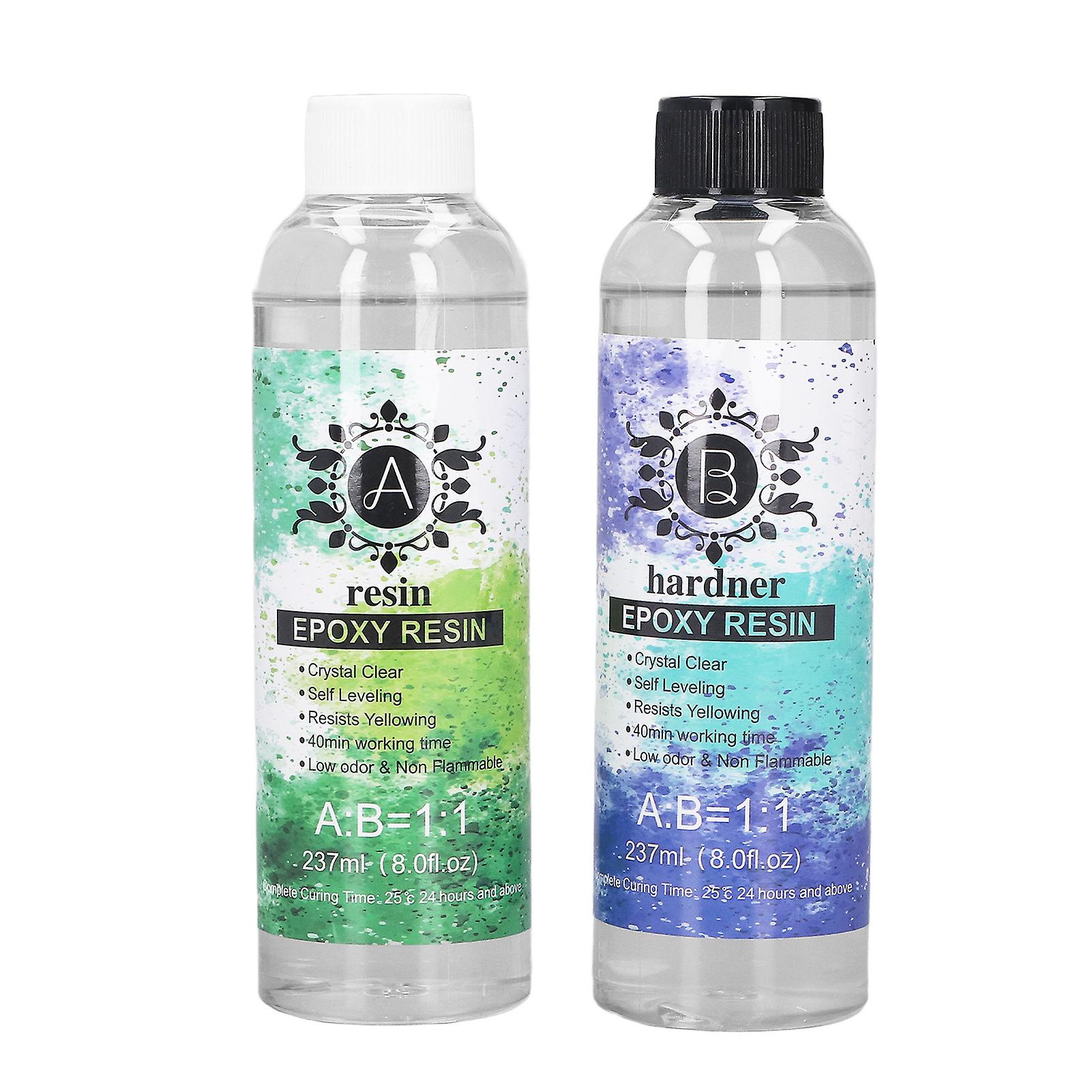 AB lim krystalklar epoxyharpiks kit støbning belægning let blanding til flodbordplader DIY forme