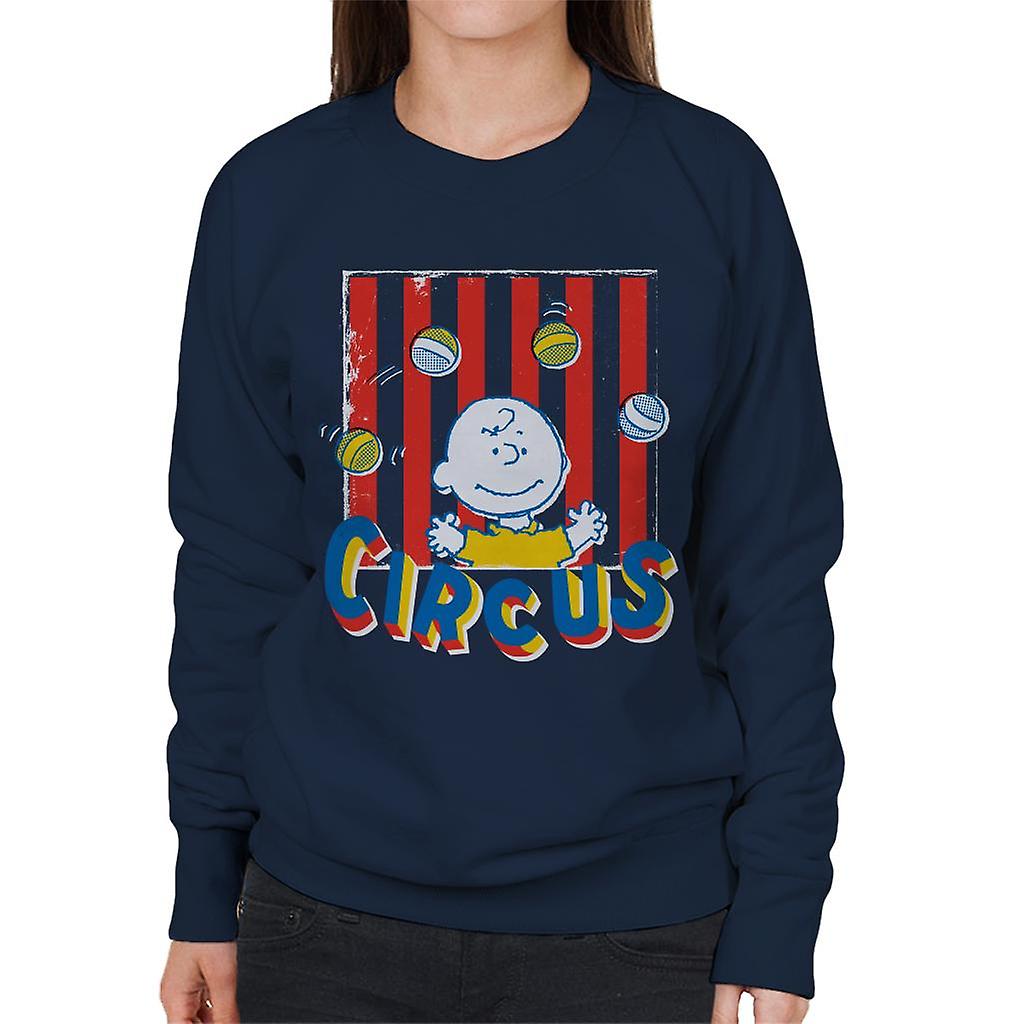 Peanuts Circus Juggling Charlie Brown Women's Sweatshirt