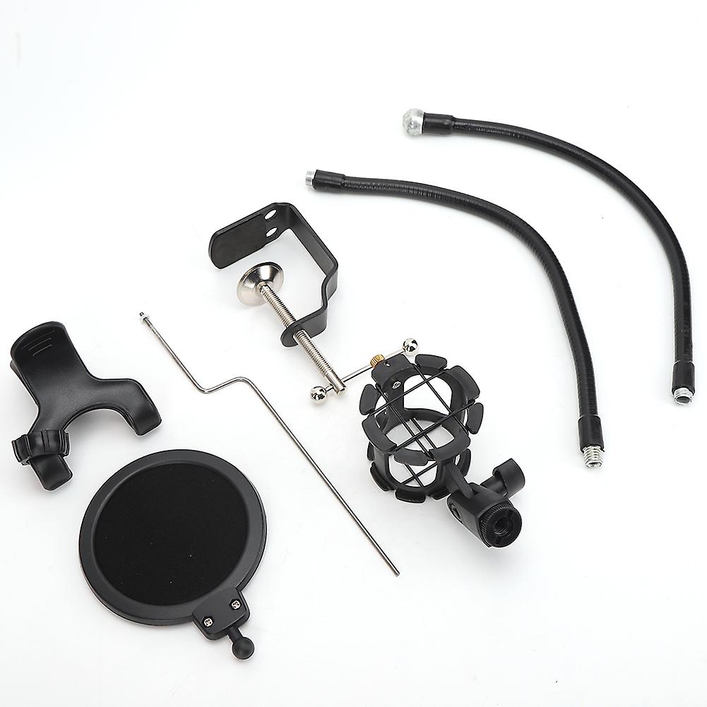 Microphone Mount Stand Black Professional 360-Degree Adjustable for Singing Chatting Recording