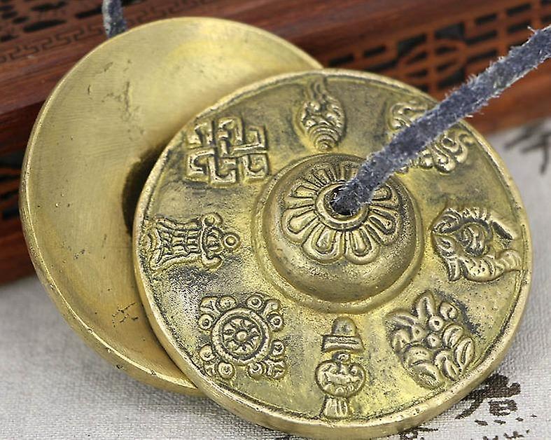 手工制作的藏式冥想 Tingsha 钹铃