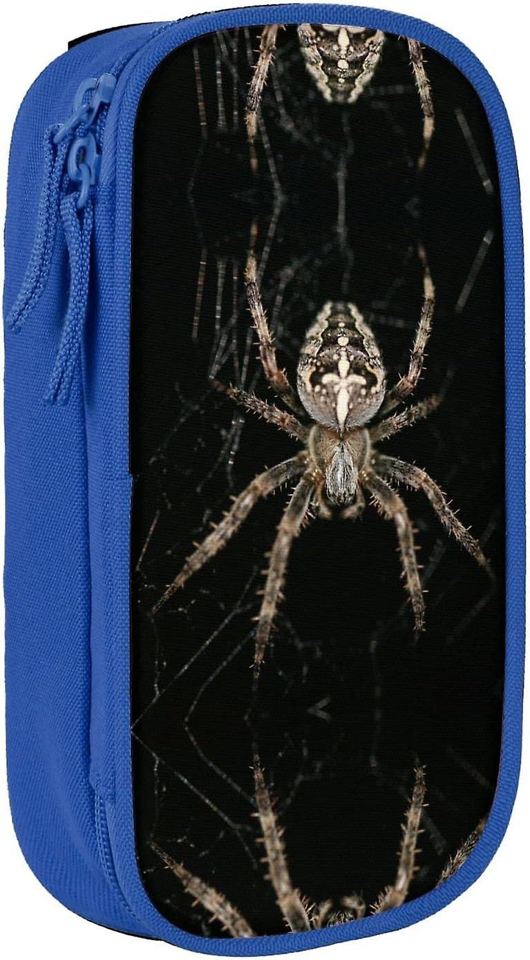 Scary Spider Printed Piórnik o dużej pojemności, trwały piórnik Pouch Box Organizer Case, dla mężczyzn i kobiet63080