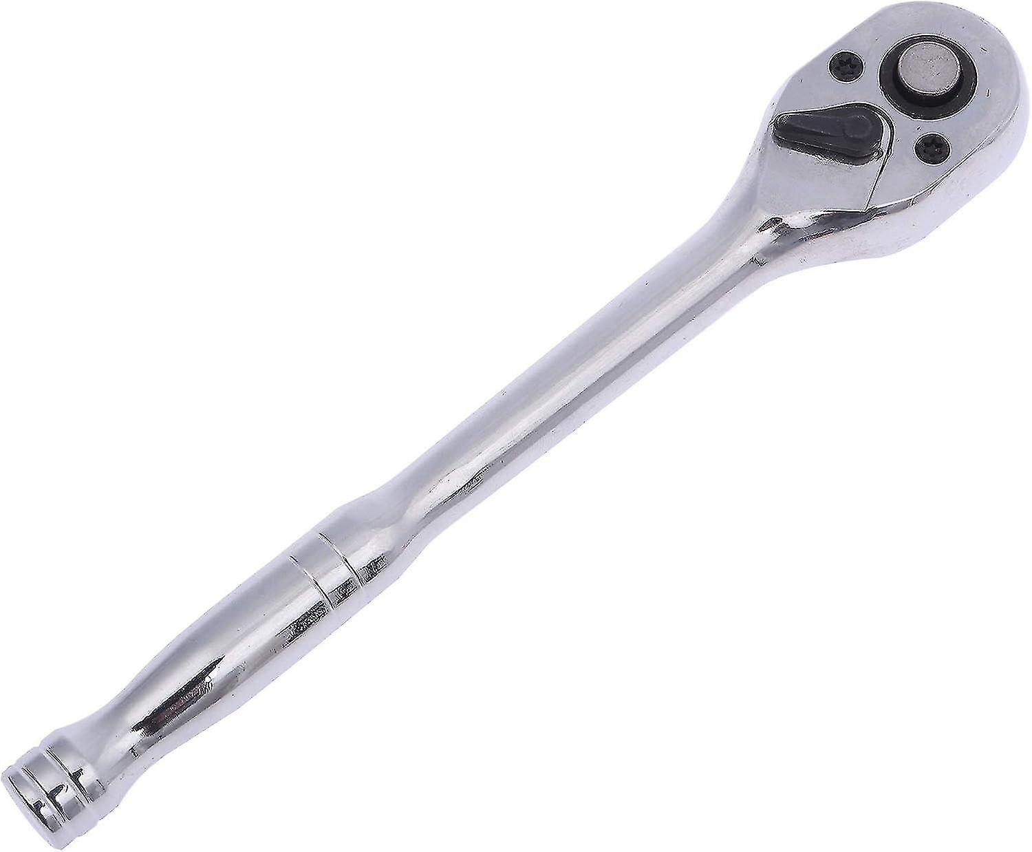 3/8" Ratchet Wrenches, 72 Tooth Quick Release Socket Wrench Handle, Mirror Polished Chrome Vanadium,