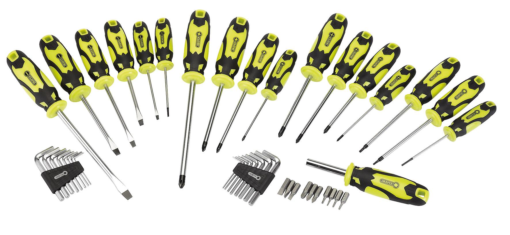 Draper 78619 44pc Screwdriver Set &amp;amp; Stand Green