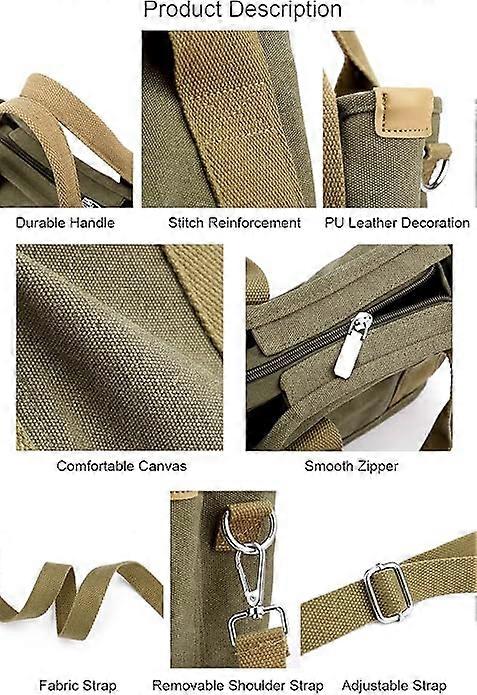 AMXNX Small Canvas Tote Bag For Women - Crossbody Purse With Zipper, Multiple Pockets | Mini Satchel Hobo Bag