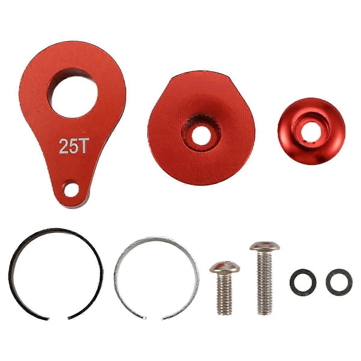 25T Lenkung Servo Arm Horn 1 Loch für RC Crawler Auto Großes Drehmoment Digital Servo Upgrade Teile Rot