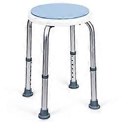 360 Rotating Shower Bath Chair 6 Adjustable Height Stool