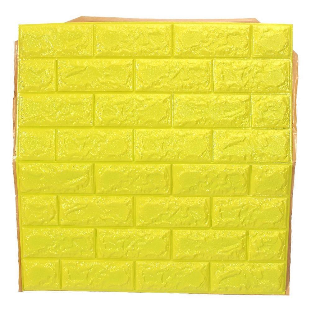 3D Flexible Stone Brick Modern Wall Wallpaper Self-adhesive Green