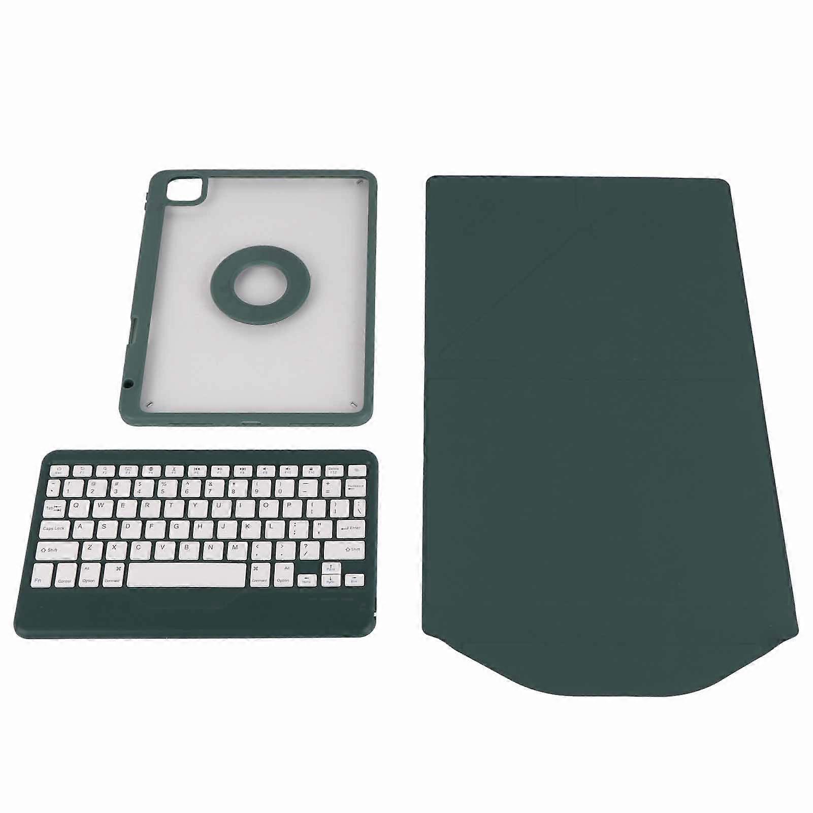 Vertical Keyboard with Case Dark Green Ergonomic Magnetic Detachable Vertical Keyboard with Case Pen Holder for IOS Tablet