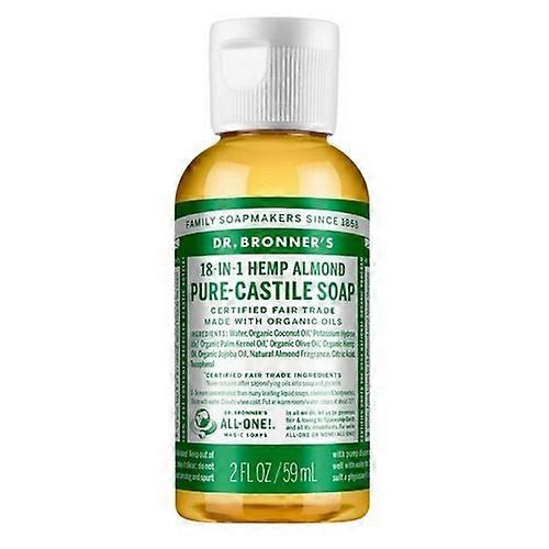 Pure Castile Liquid Soap Almond, 59 Ml by Dr.Bronner's