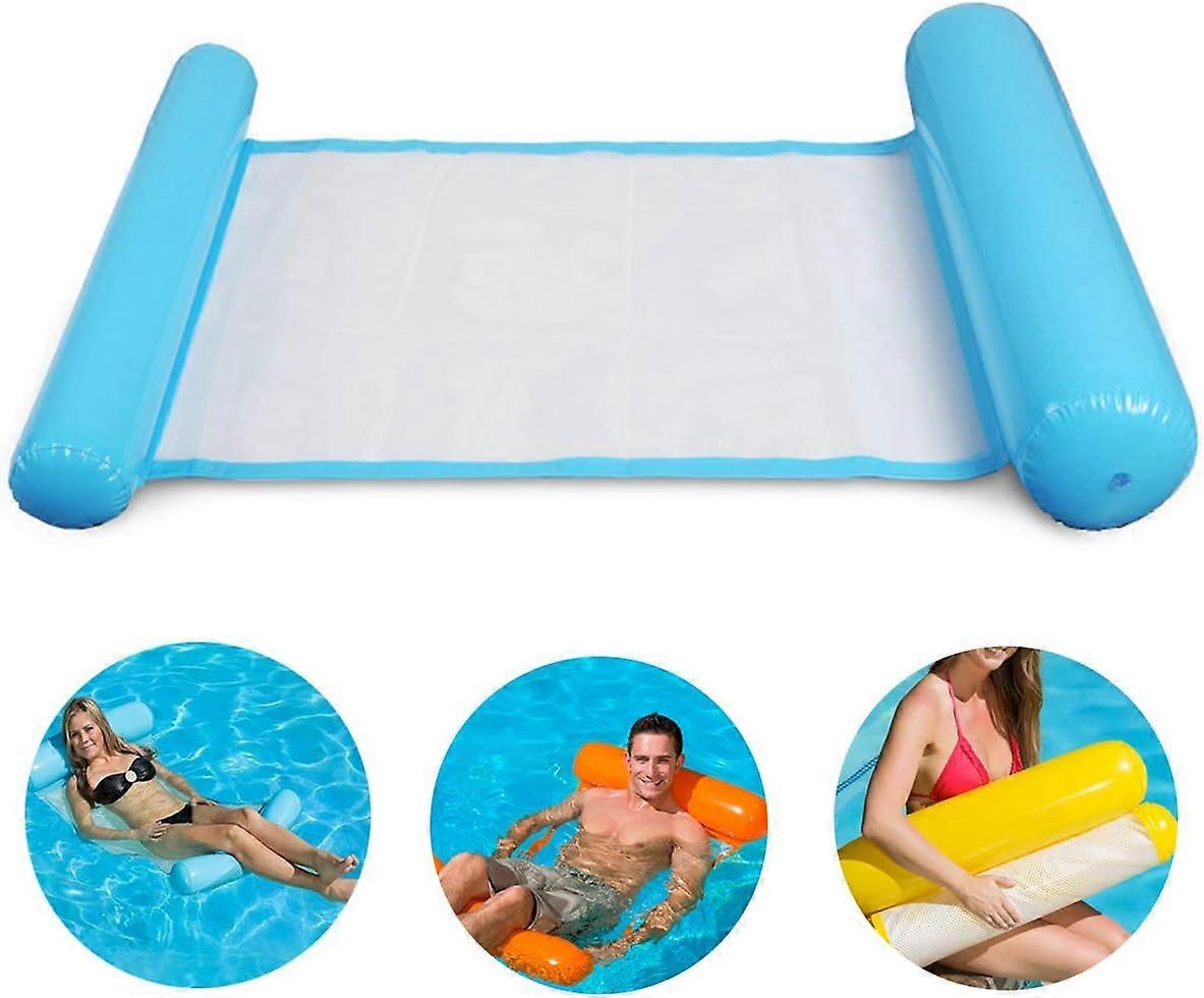 Water Hammock, 1 Pack One-click Inflating Ultra Comfortable Air Mattress Swimming Pool Pool Mat Floating Bed, Summer Gift for Adults KidsNEW2
