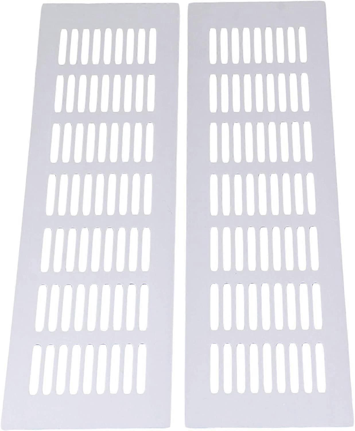 Silber Aluminium Lüftungsgitter - 80 x 300 mm, pro - 2er Pack