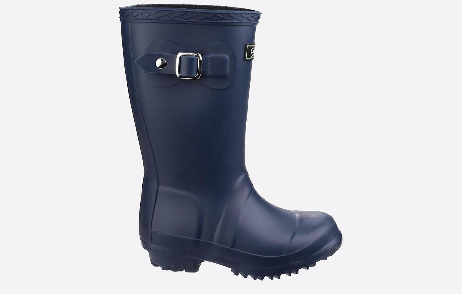 Cotswold Buckingham WATERPROOF Wellington Junior Navy 
