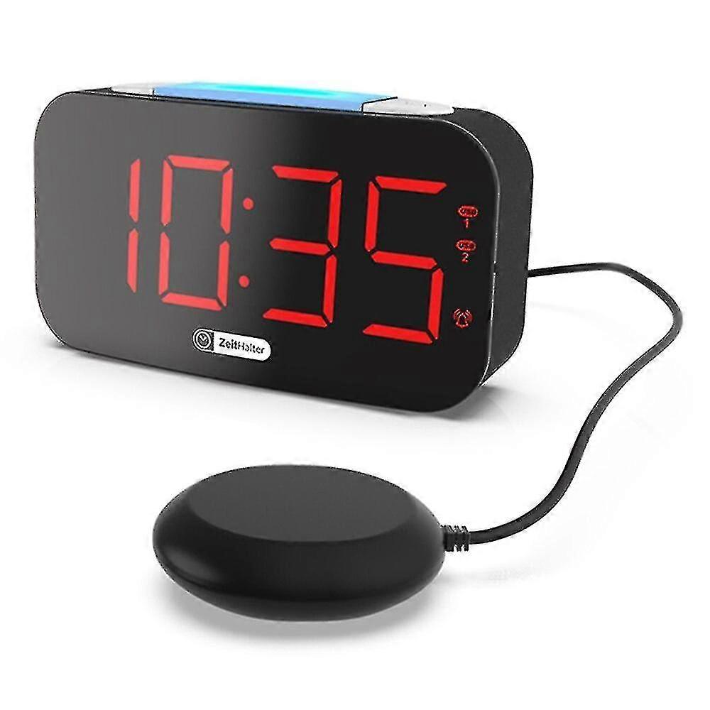 Loud Alarm Clock For Heavy Sleepers Vibrating Alarm Clock With Bed Shaker For Deaf And Hard Of Hearing-Yvan