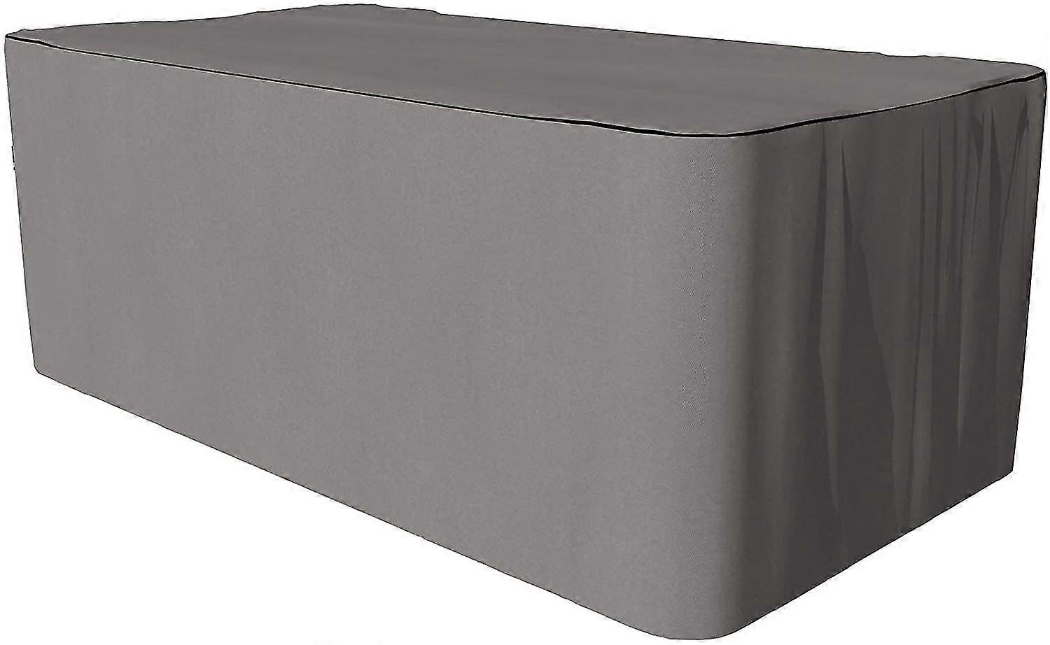 Protective Cover For Rectangular Table Set | Grey | 160 X 90 X 70 Cm | Water Repellent