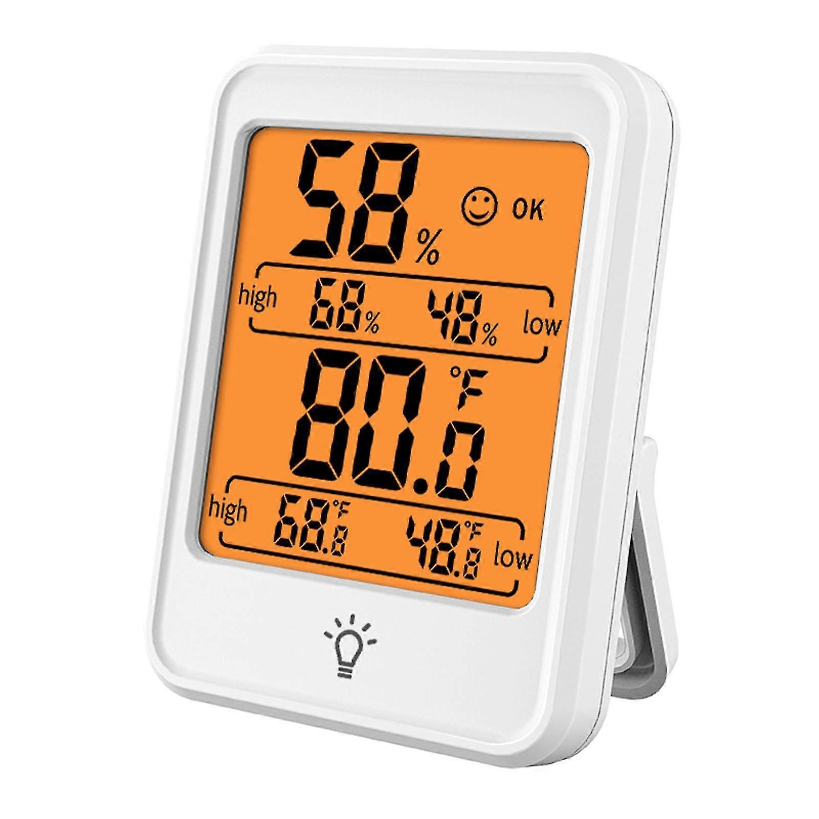 Digital Hygrometer Thermometer Indoor Temperature And Humidity Gauge Monitor Meter With Large Lcd