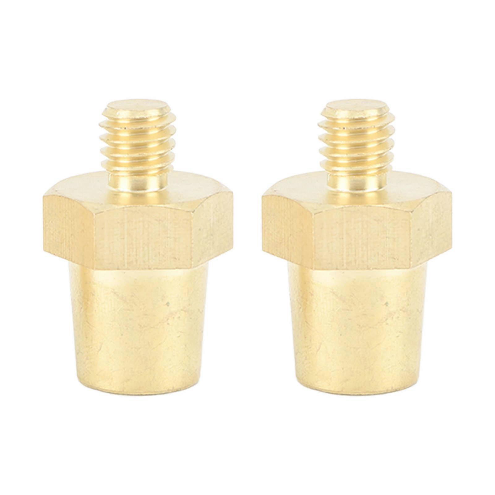One Pair Brass Battery Side Terminal Charging Posts Fit for 9.2mm Positive and Negative Battery Cable Terminals