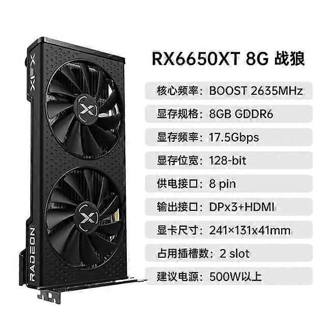 Xfx Display 7700xt 7600 6750gre 6750xt 6650xt Gaming Grafikkarte Amd Neu