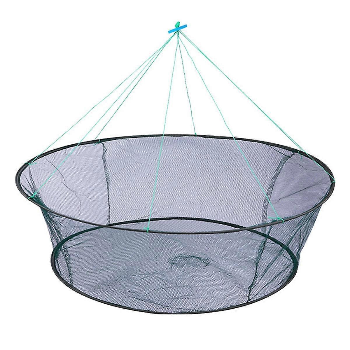 Foldable Drop Net Fishing Landing Nets Crayfish Shrimp Catcher Prawn Bait Crab Shrimp Pier Harbour