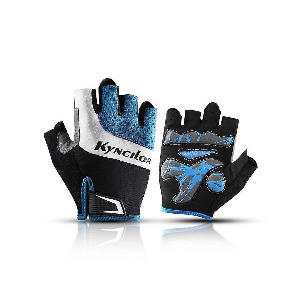 Unisex Half-Finger Riding Gloves Shock Absorption Flexible Gloves for Outdoor Cycling Riding