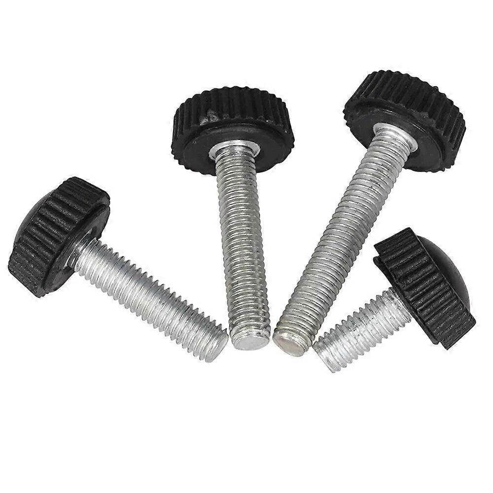 10Pcs M4 πλαστικό μικρό στρογγυλό κεφάλι knurled βίδα αντίχειρα άσπρο μαύρο νάυλον βακελίτη βίδα βίδων βακελίτη Το κουμπί σφίγγει το μπουλόνι