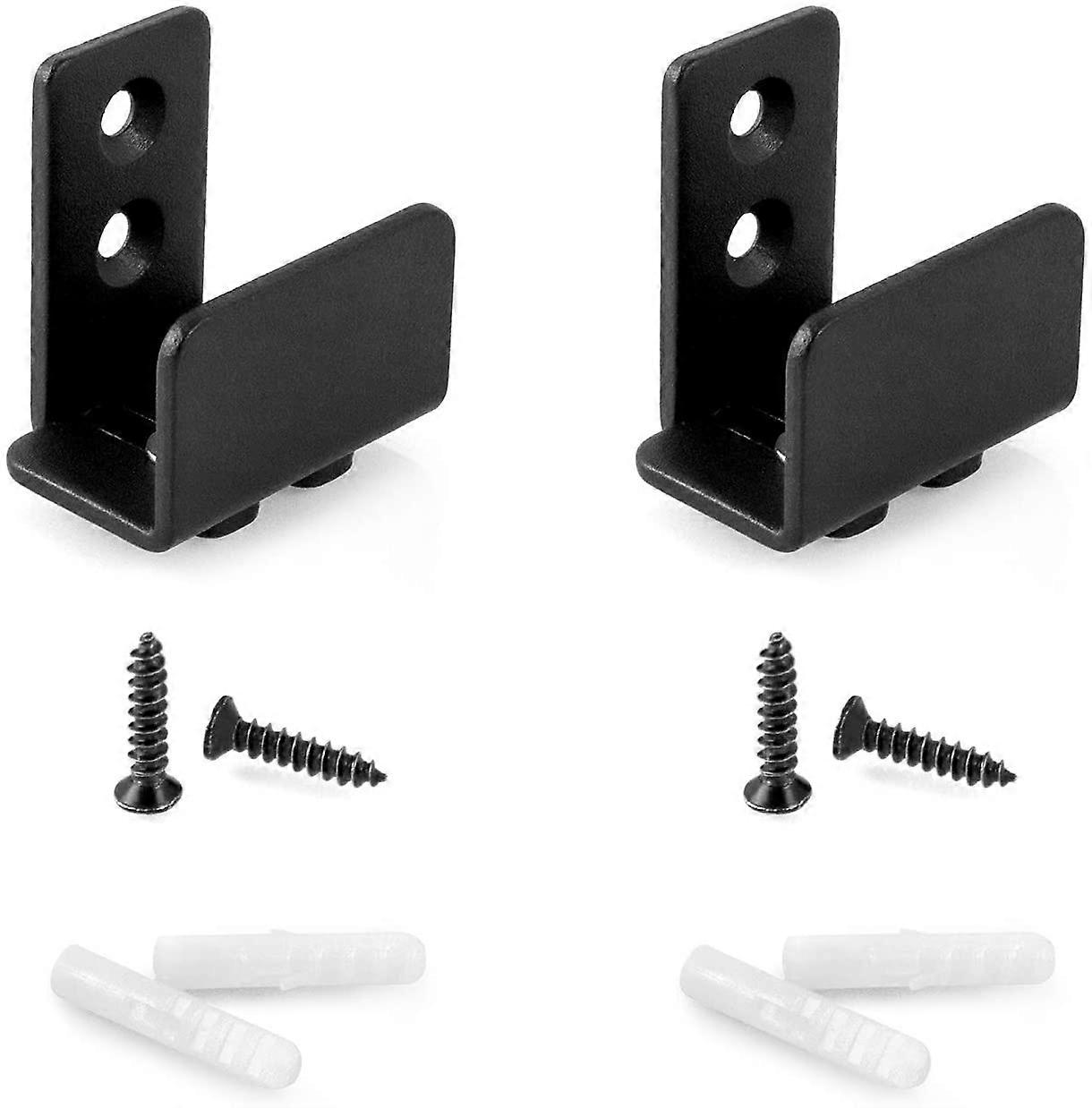 2pcs Sliding Door Floor Guide, Adjustable for Door and Cabinet, Steel