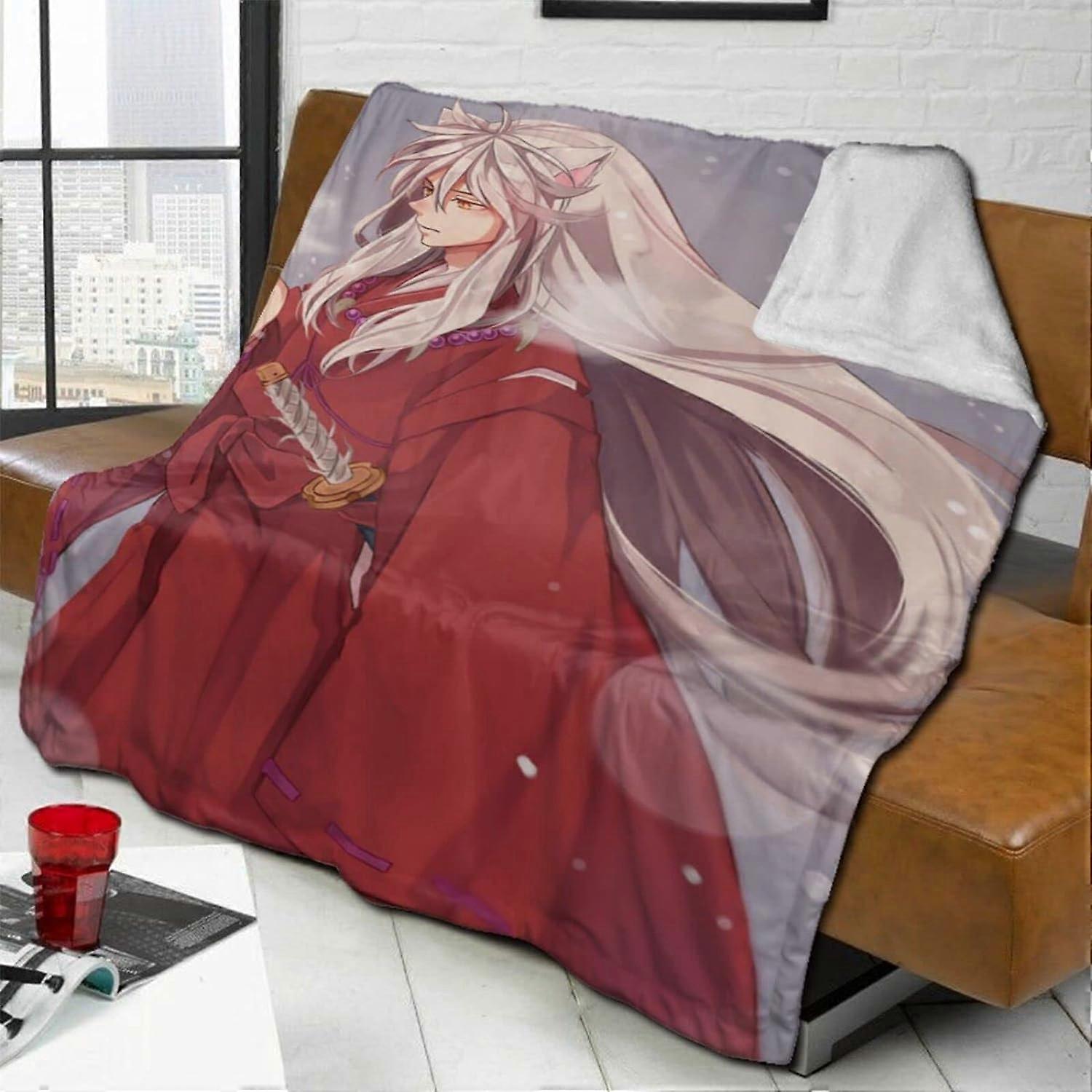 Japanese Cartoon Animation Blanket for Children Flannel Blanket Chic Pattern