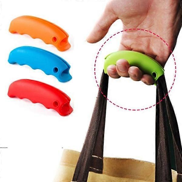 ZK-4pcs ergonomic bag handles (random color)
