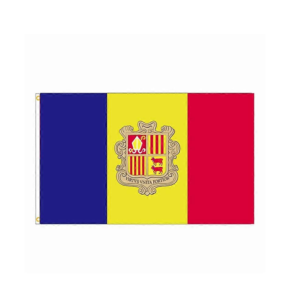 Andorra Flag Hanging Andorran Local Ethnic Historical Flag 90*150cm Polyester