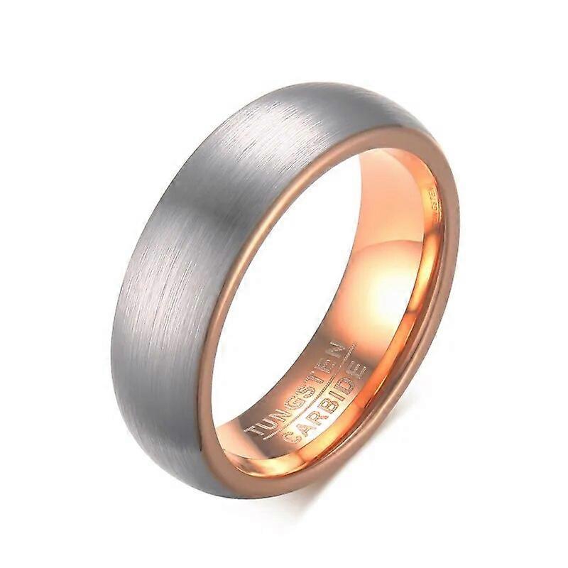 Tungsten Rings for Men, Basic Wedding Engagement Band Brushed Black, 6mm Wide US Size 7-16