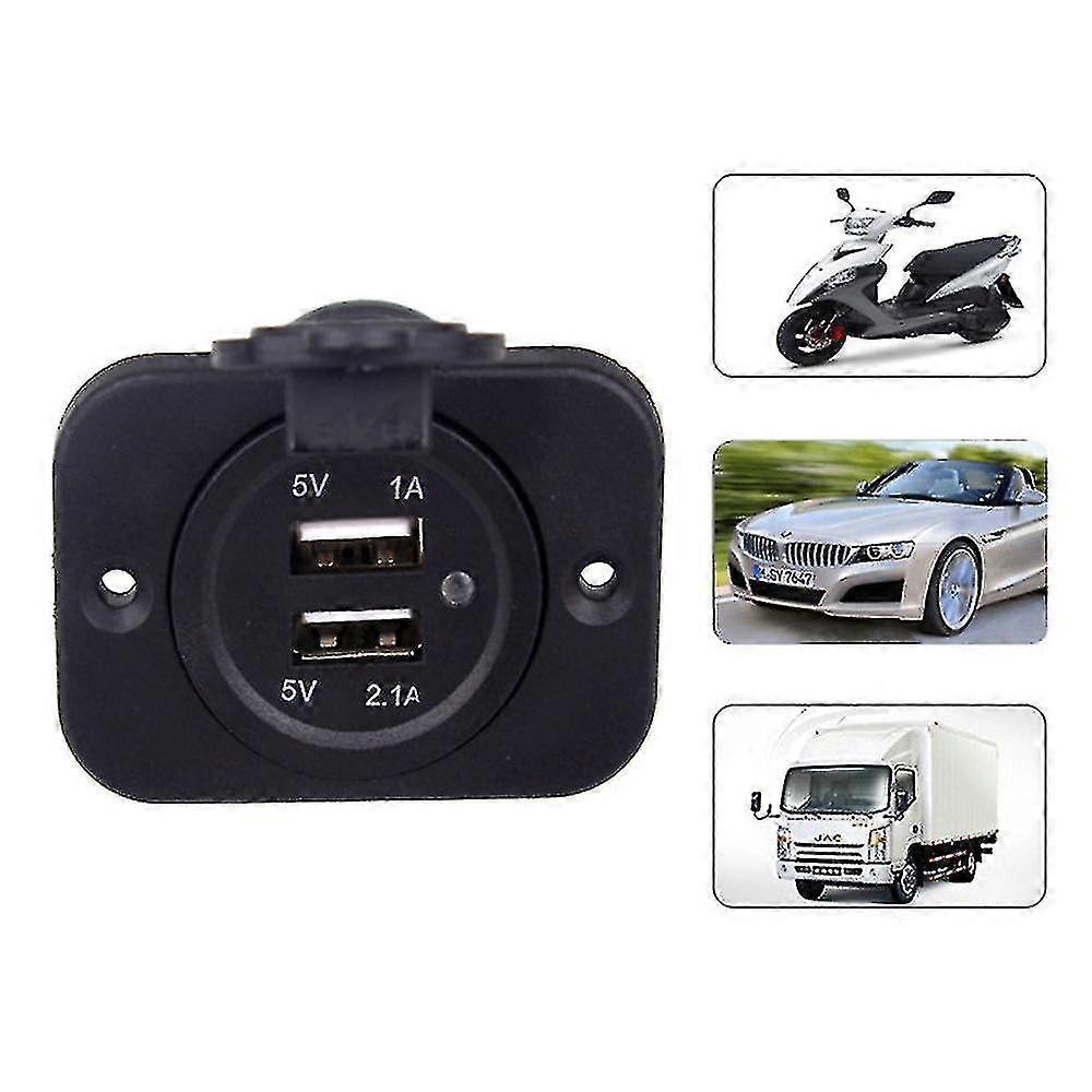 12v Car Cigarette Lighter Socket Dual Usb Power Adapter Charger Plug Splitter Uk