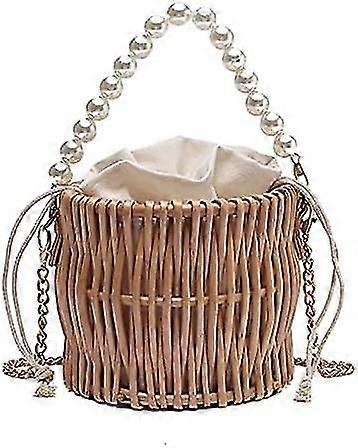 Summery Round Handmade Rattan Beach Outing