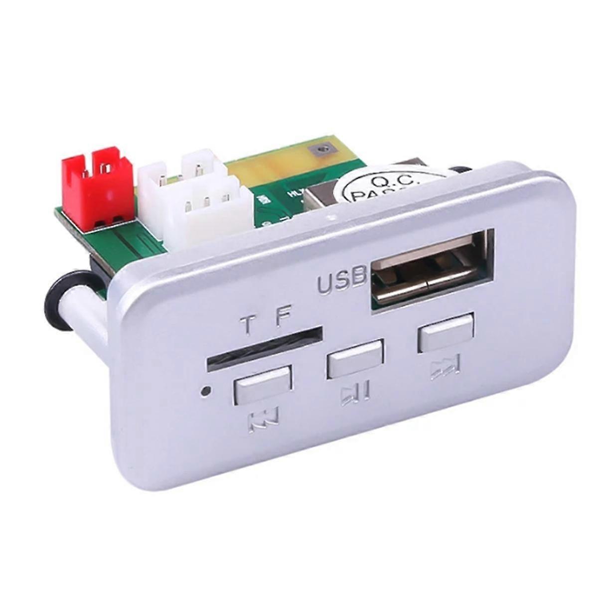 12V Draadloze Bluetooth 5.0 DIY MP3 WMA WAV Decoder Board Car Audio USB TF FM Radio Handsfree Module