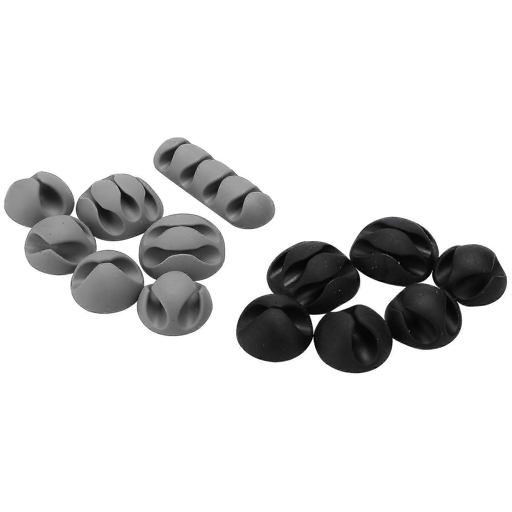 12 Pack Long Lasting Cable Tidy Clips Management, Compatible With Tv Pc Laptop