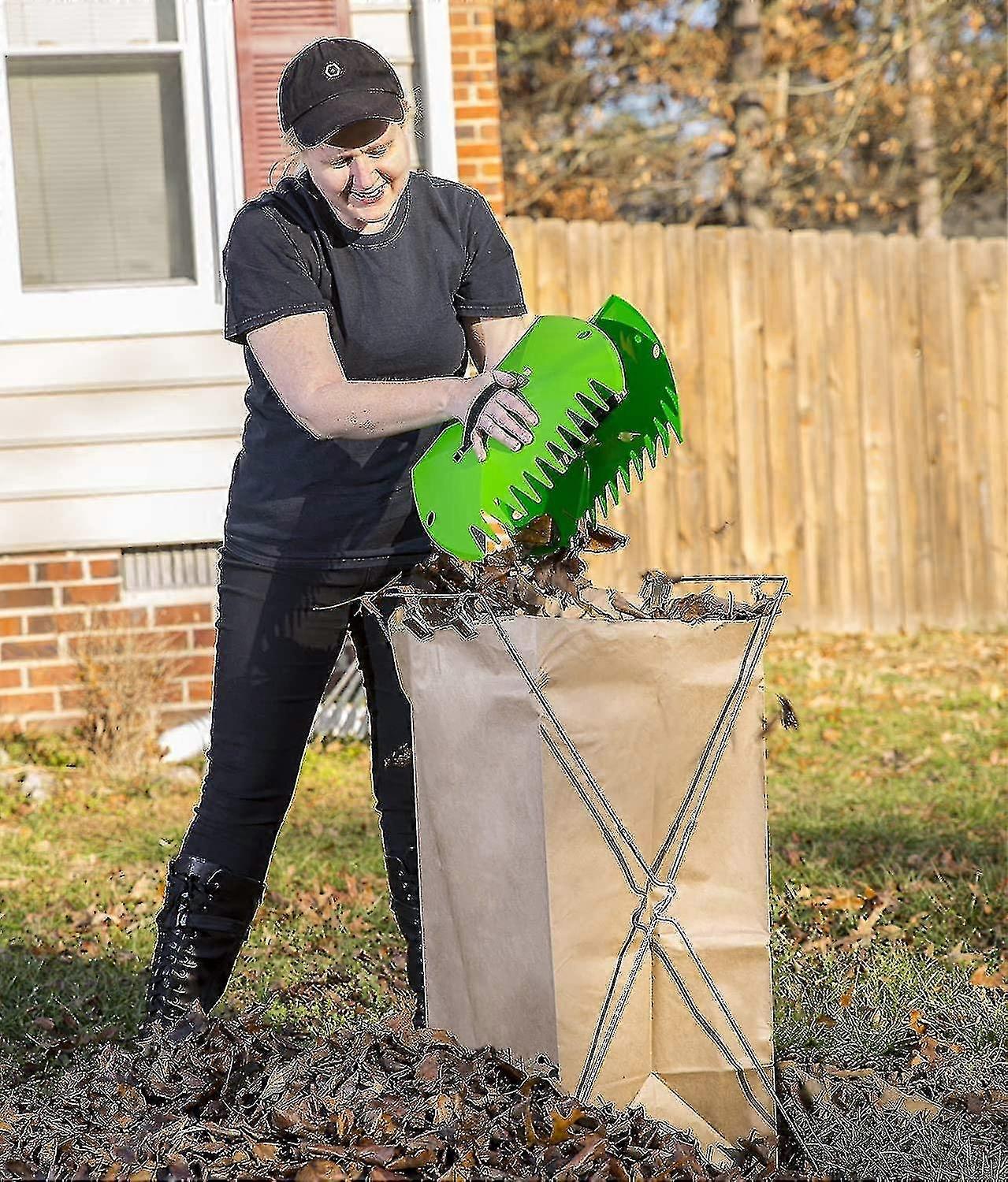 Lawn Claws - Easy And Durable Plastic Garden Hand Rake And Yard Leaf Scoop Tool
