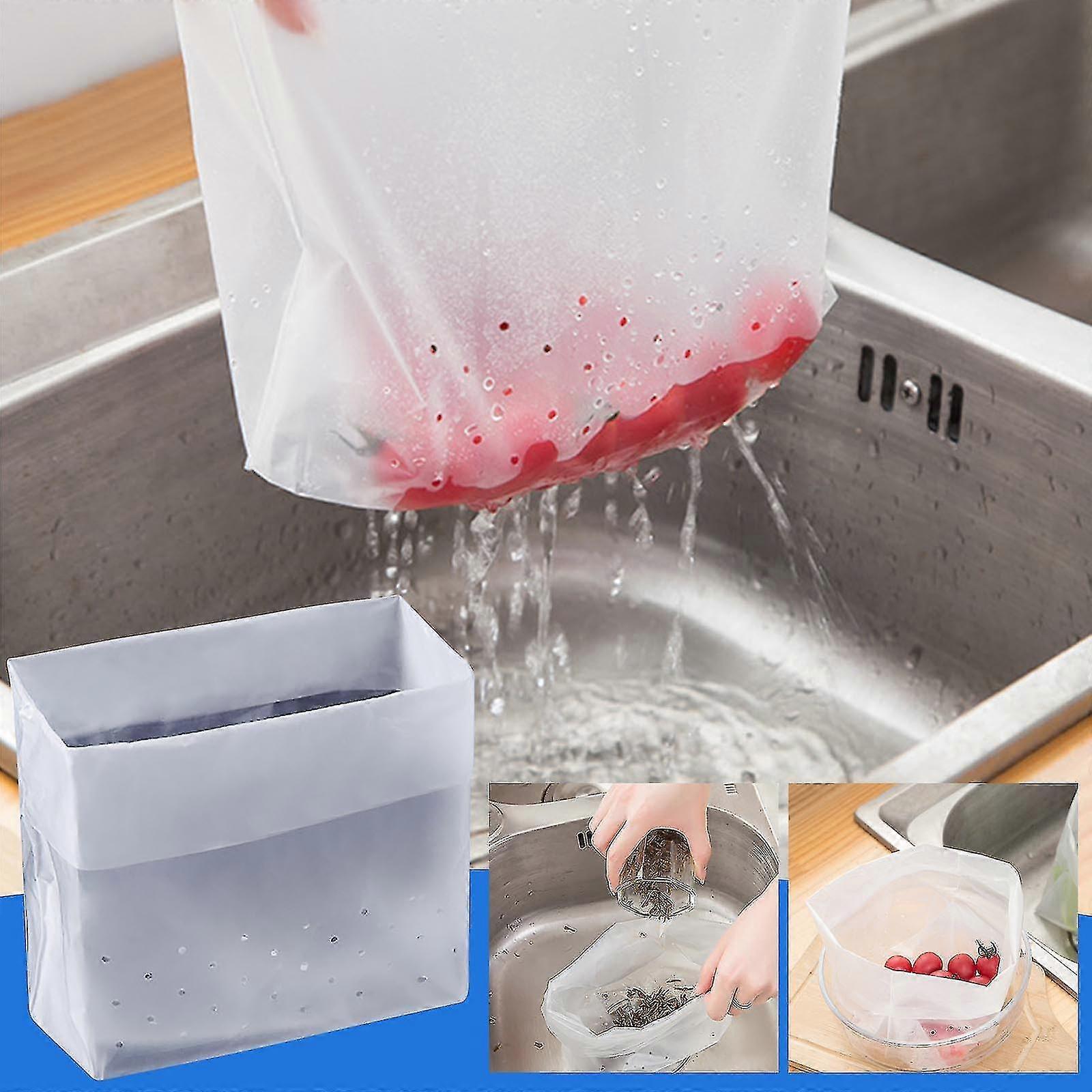 Disposable Self-supporting Drainage Bag Garbage Bag Household Sink Filter Garbage Bag Kitchen Dry Wet Separation Filter Bag Fx
