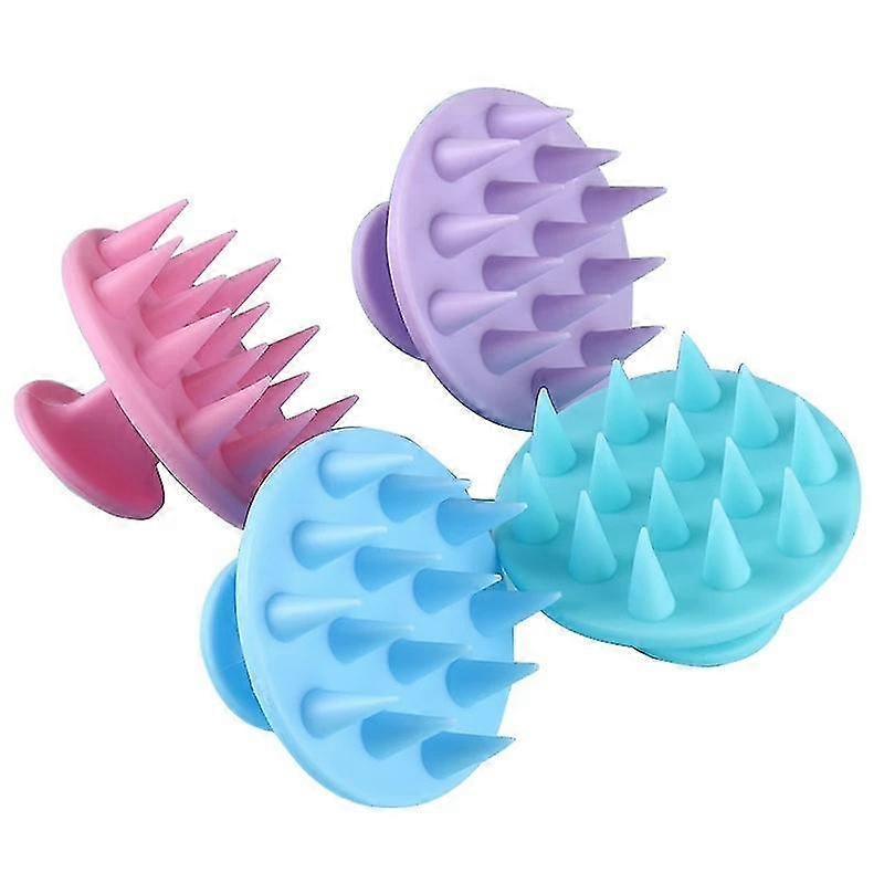 1 Pieces Hair Scalp Massager Shampoo Brush Silicone Head Washer Brush Handheld Shower Scalp Scrubber Cleansing Brush For
