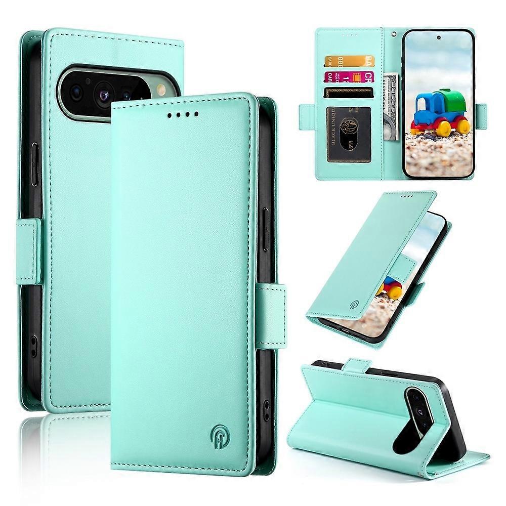 Side Buckle Magnetic Leather Case For Google Pixel 9